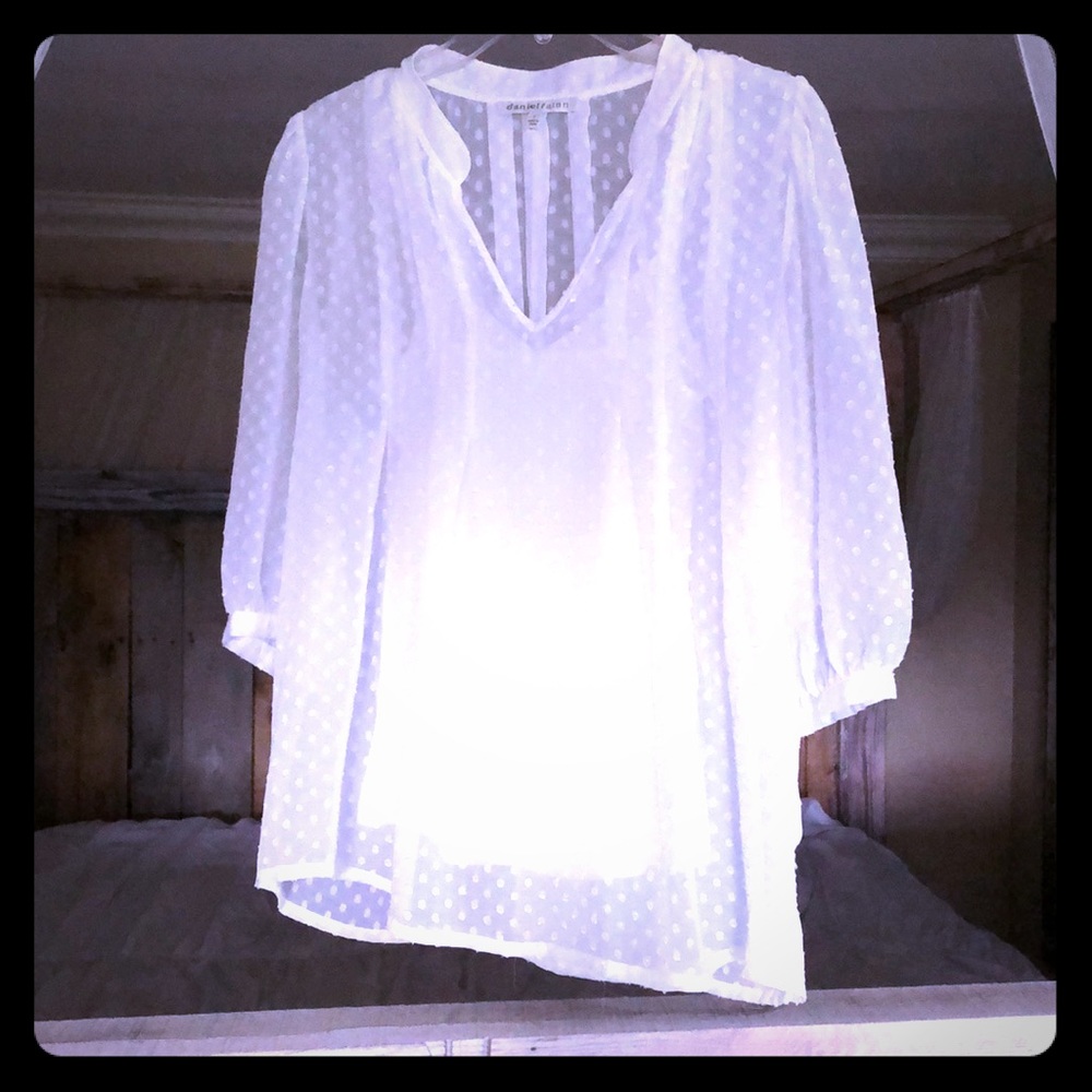 While Blouse w/ Tank